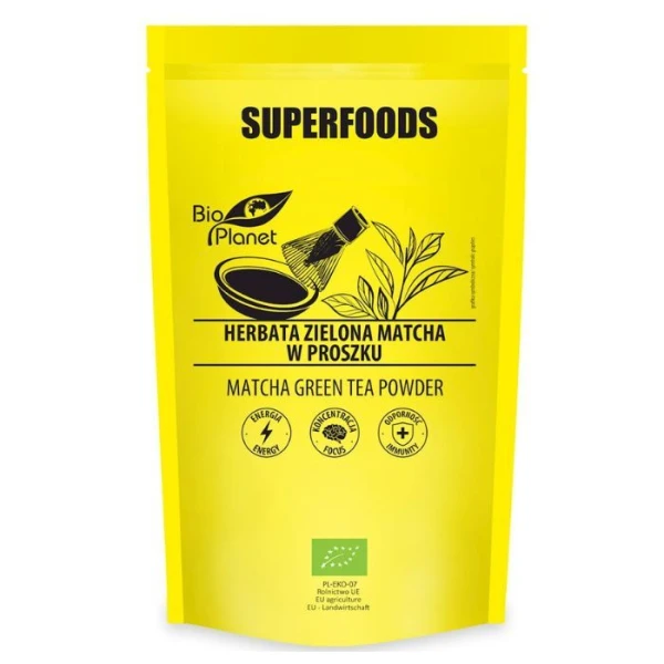Bio Planet, Superfoods, herbata zielona Matcha, proszek, 100g