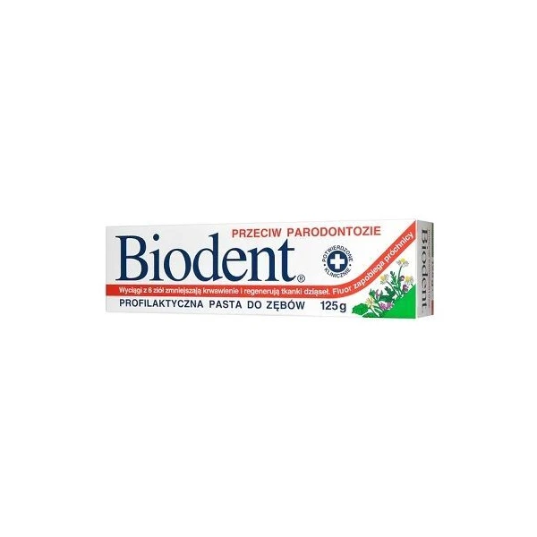 Biodent, pasta do zębów przeciw parodontozie, 125g