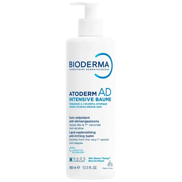 Bioderma Atoderm AD Intensive Baume, balsam emolientowy do skóry suchej i skłonnej do atopii, 400ml