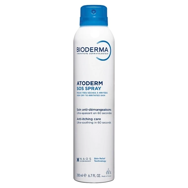 Bioderma Atoderm SOS, spray łagodzący swędzenie skóry, 200ml
