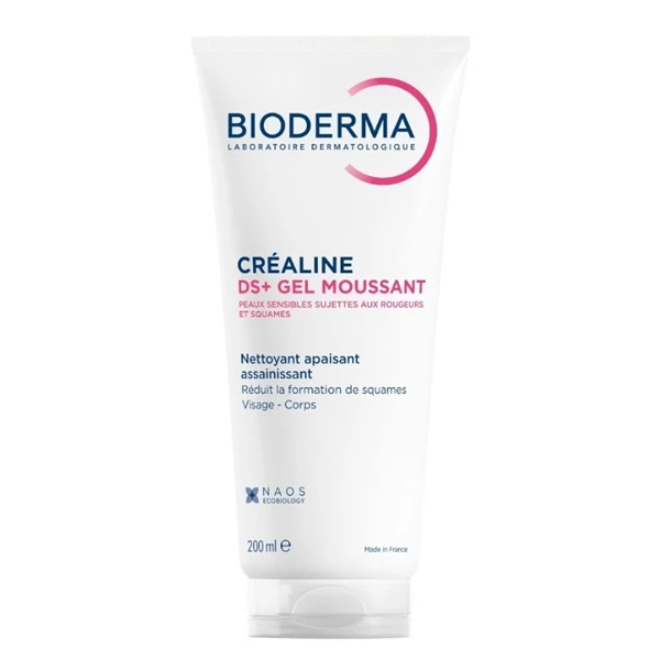 Bioderma Crealine DS+ Gel Moussant, kojący żel oczyszczający do skóry wrażliwej, 200ml