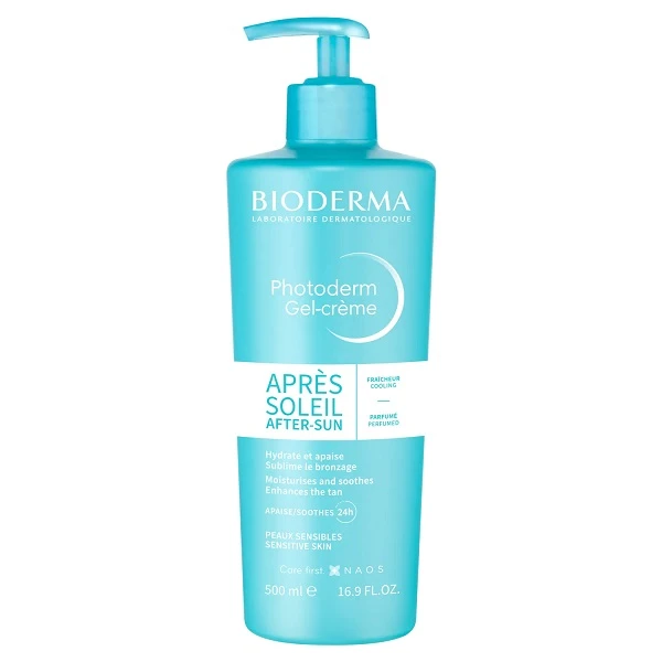 Bioderma Photoderm Gel-Creme, łagodzący krem-żel przedłużający opaleniznę, 500ml