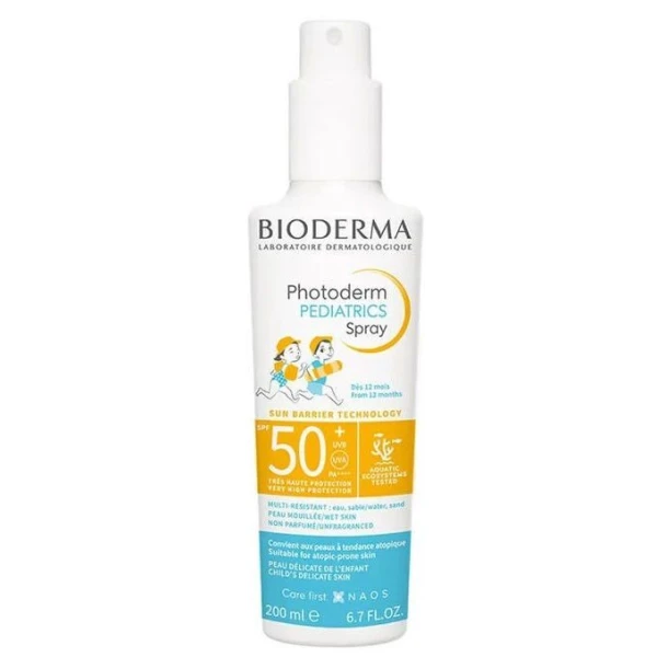 Bioderma Photoderm Pediatrics Spray, ochronny spray SPF 50+, od 1 roku życia, 200ml