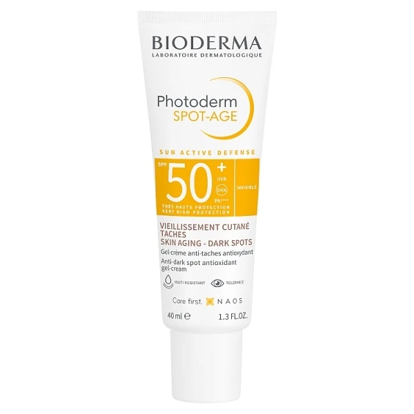 Bioderma Photoderm Spot-Age, krem ochronny SPF 50+, skóra z przebarwieniami posłonecznymi, 40ml
