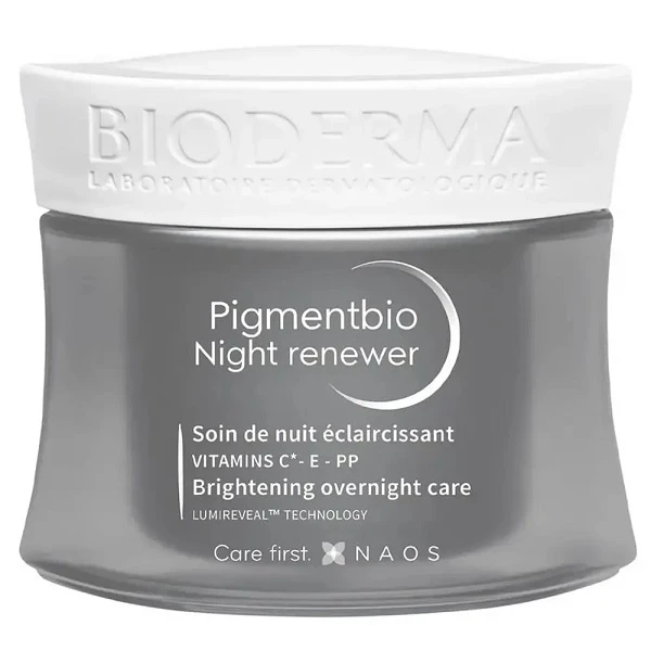 Bioderma Pigmentbio Night Renewer, rozjaśniający krem na noc, 50ml