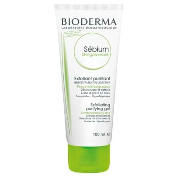 Bioderma Sebium Gel Gommant, złuszczający żel oczyszczający, skóra mieszana i tłusta, 100ml