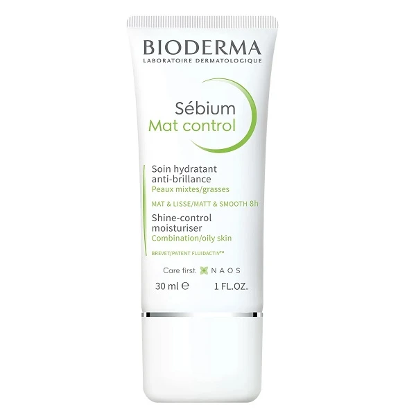 Bioderma Sebium Mat Control, matujący, wygładzający krem nawilżający, skóra mieszana i tłusta, 30ml