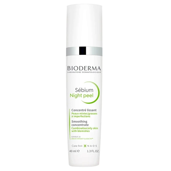 Bioderma Sebium Night Peel, delikatny peeling dermatologiczny na noc, 40ml