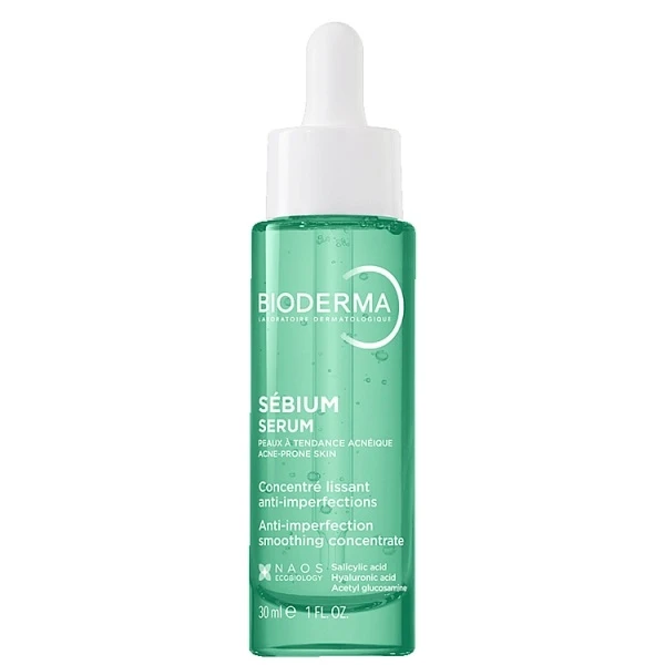Bioderma Sebium Serum, wygładzające serum przeciwstarzeniowe redukujące niedoskonałości, 30ml