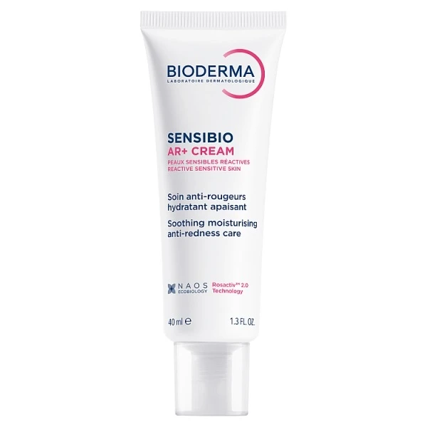 Bioderma Sensibio AR+, krem kojąco-nawilżający, redukujący zaczerwienienia, 40ml