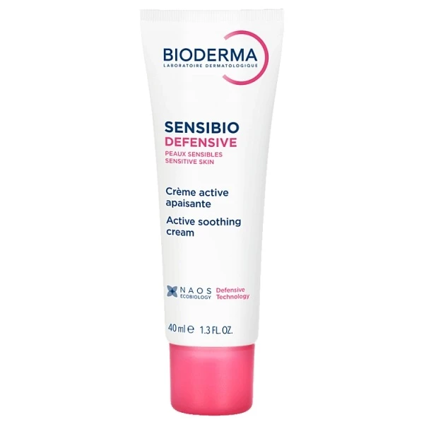 Bioderma Sensibio Defensive, krem kojący do twarzy, skóra wrażliwa, 40ml