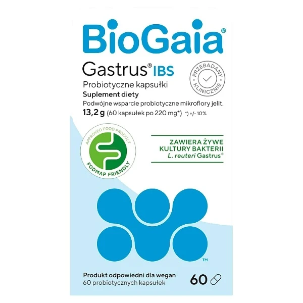 BioGaia Gastrus IBS, 60 kapsułek