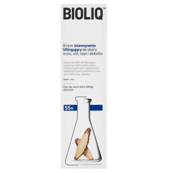 Bioliq 55+, krem intensywnie liftingujący do skóry oczu, ust, szyi i dekoltu, 30ml