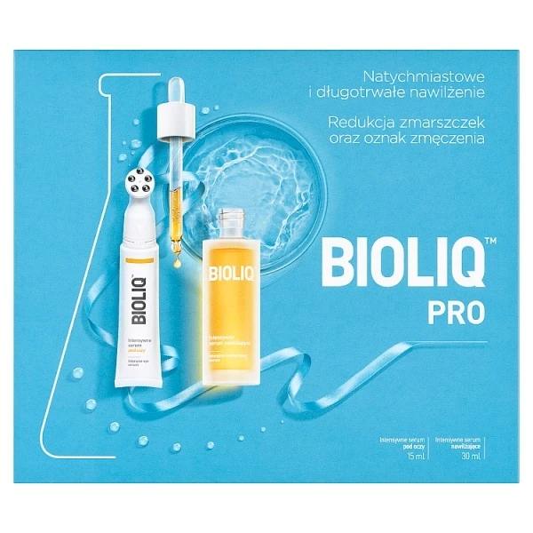 Bioliq Pro, intensywne serum nawilżające, 30ml + intensywne serum pod oczy, 15ml