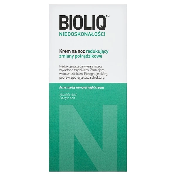 Bioliq Specialist Niedoskonałości, krem redukujący zmiany potrądzikowe, na noc, 30ml