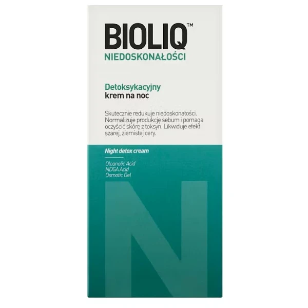 Bioliq Specialist Niedoskonałości, krem detoksykacyjny na noc, 30ml