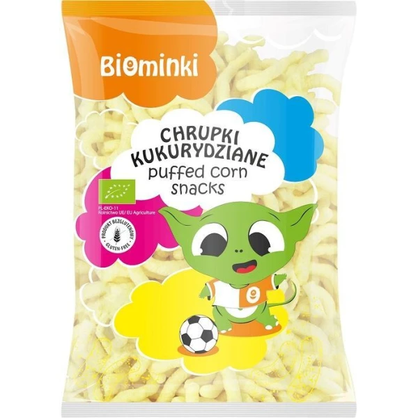 Biominki Bio, chrupki kukurydziane bezglutenowe, 150g