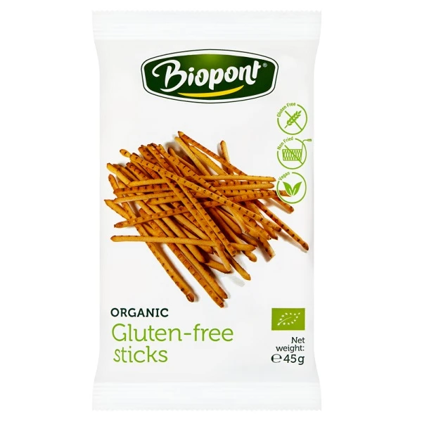 Biopont, paluszki lekko solone, bezglutenowe, 45g