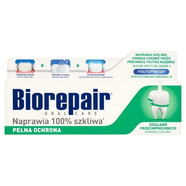 Biorepair Pełna Ochrona, pasta do zębów, bez fluoru, 75ml