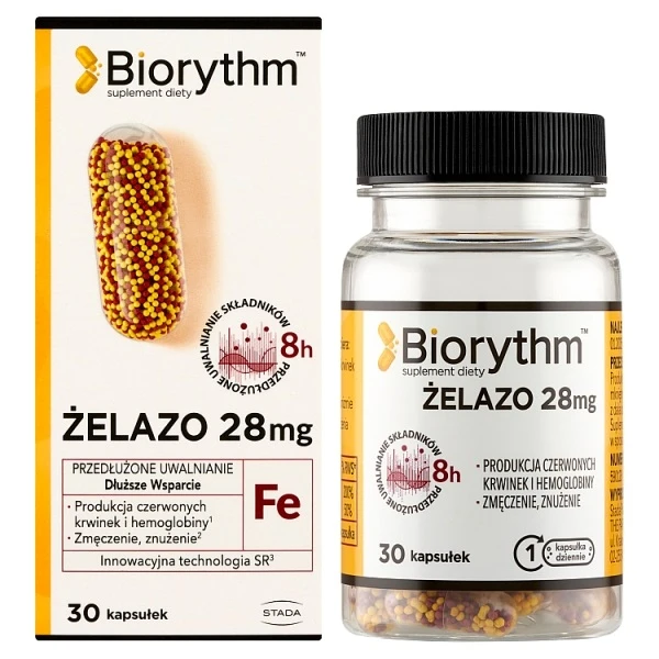 Biorythm, żelazo, 30 kapsułek