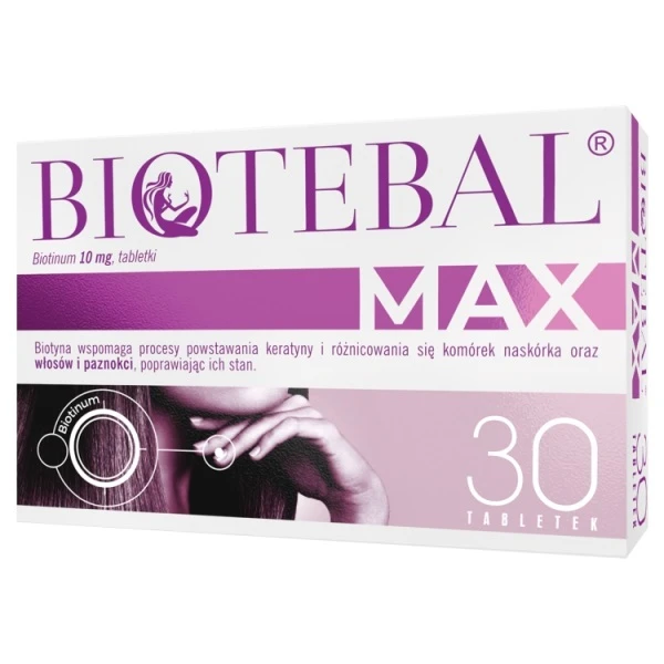 Biotebal Max 10mg, 30 tabletek