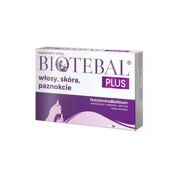Biotebal Plus włosy, skóra, paznokcie, 40 tabletek