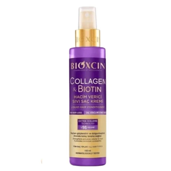 Bioxcin Collagen&Biotin, odżywka do włosów dodająca objętości, spray, 150ml