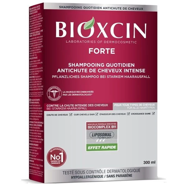 Bioxcin Forte, szampon przeciw silnemu wypadaniu włosów, 300ml