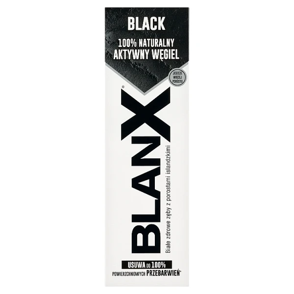 BlanX Black, wybielająca pasta do zębów, z węglem aktywnym, 75ml