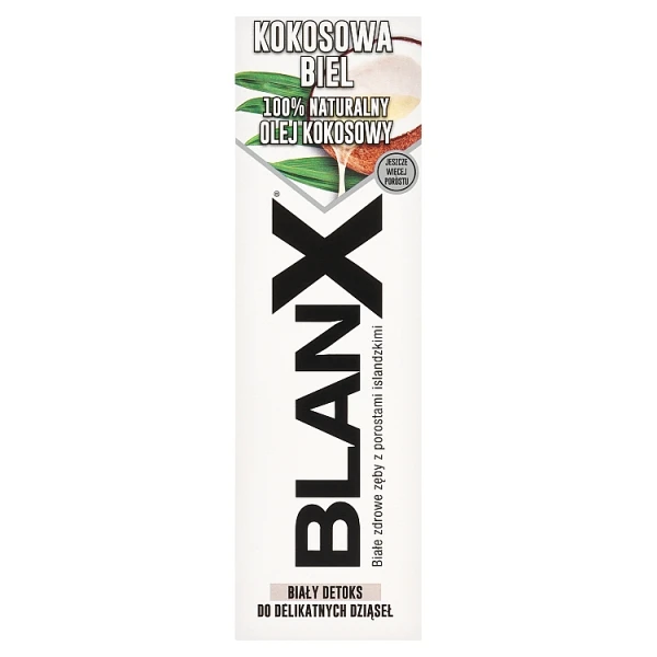 BlanX White Coconut, wybielająca pasta do zębów, z olejem kokosowym, 75ml