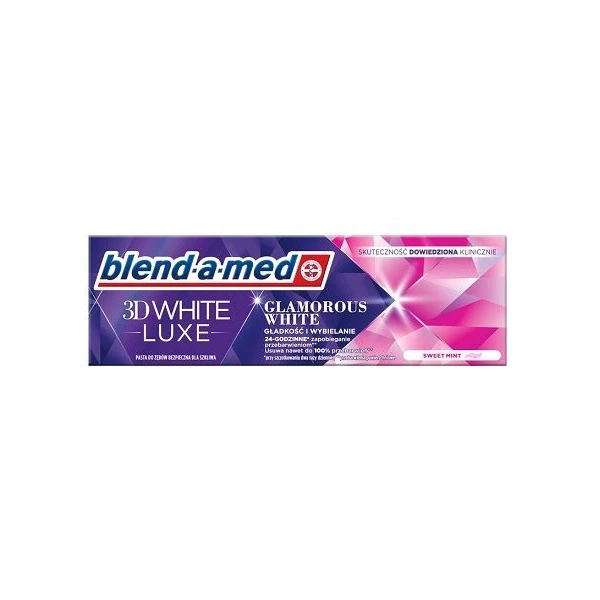 Blend-a-med 3D White Lux, Glamorous White, pasta do zębów, wybielająca, 75ml