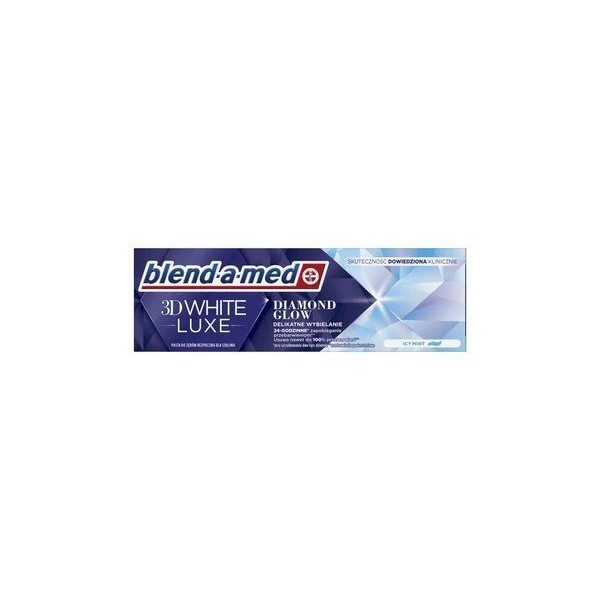 Blend-a-med 3D White Luxe, Diamond Glow, pasta do zębów, wybielająca, 75ml