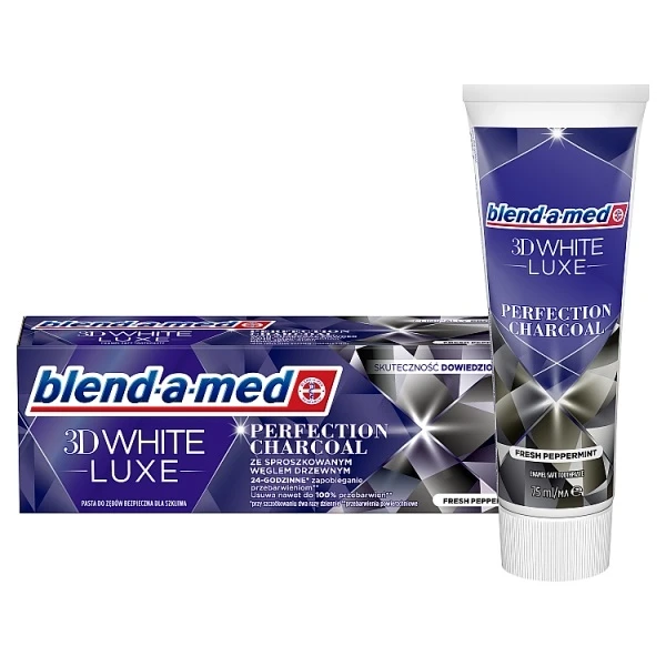 Blend-a-med 3D White Luxe, pasta do zębów, Charcoal, 75ml