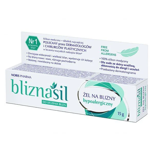 Bliznasil, żel na blizny hypoalergiczny, 15g