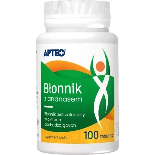 Błonnik z ananasem, APTEO, 100 tabletek