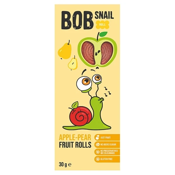 Bob Snail, przekąska jabłkowo-gruszkowa, 30g