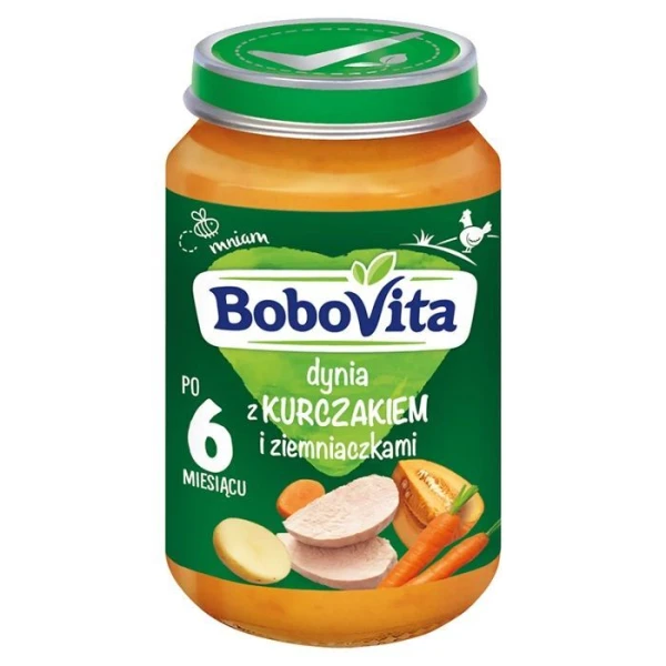 BoboVita, dynia z kurczakiem i ziemniaczkami, po 6 miesiącu życia, 190g