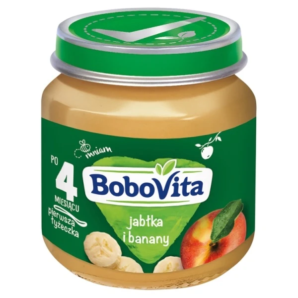 [DATA - 2026-10-29] BoboVita Pierwsza Łyżeczka, jabłka i banany, po 4 miesiącu, 125g