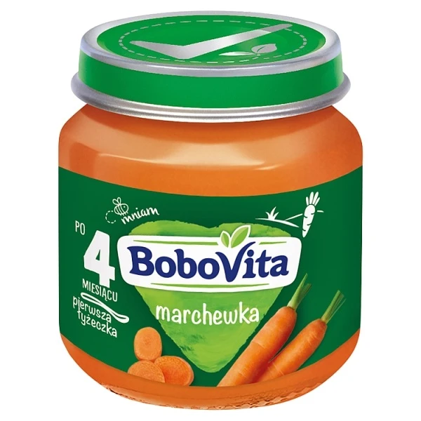 BoboVita, Pierwsza Łyżeczka, marchewka, po 4 miesiącu, 125g