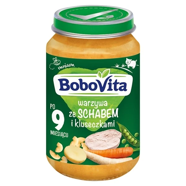 BoboVita, warzywa ze schabem i kluseczkami, po 9 miesiącu, 190g