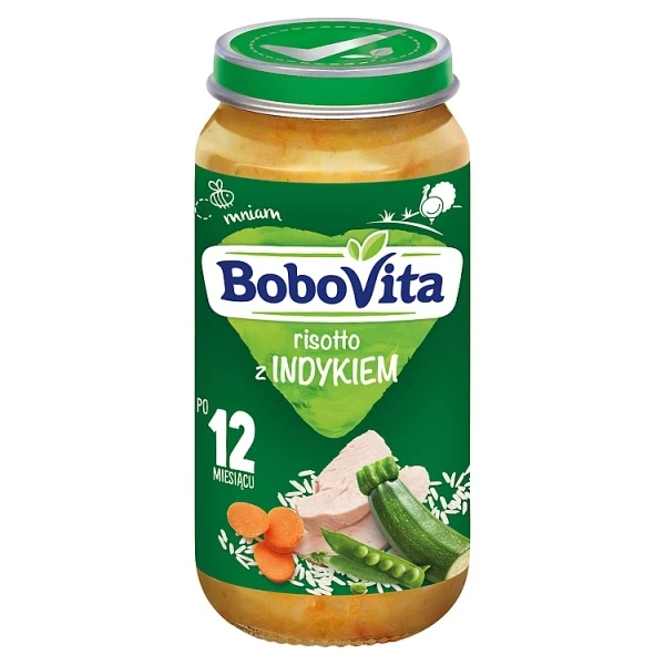 BoboVita, risotto z indykiem, po 12 miesiącu, 250g