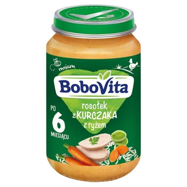 [DATA - 2026-11-26] BoboVita, rosołek z kurczaka z ryżem, po 6 miesiącu, 190g