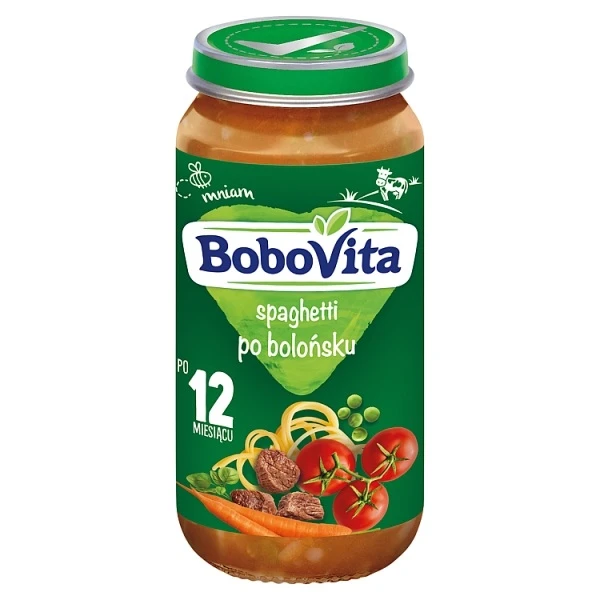 BoboVita, spaghetti po bolońsku, po 12 miesiącu życia, 250g