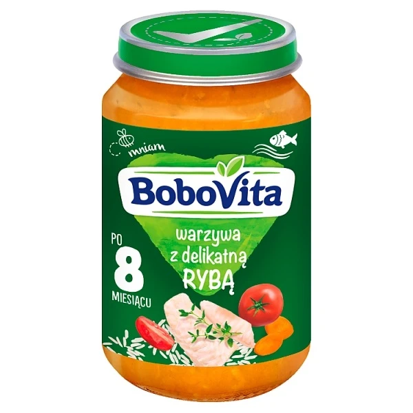 BoboVita, warzywa z delikatną rybą, po 8 miesiącu, 190g