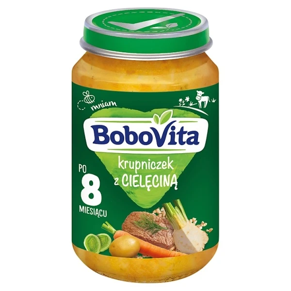 BoboVita, krupniczek z cielęciną, po 8 miesiącu, 190g