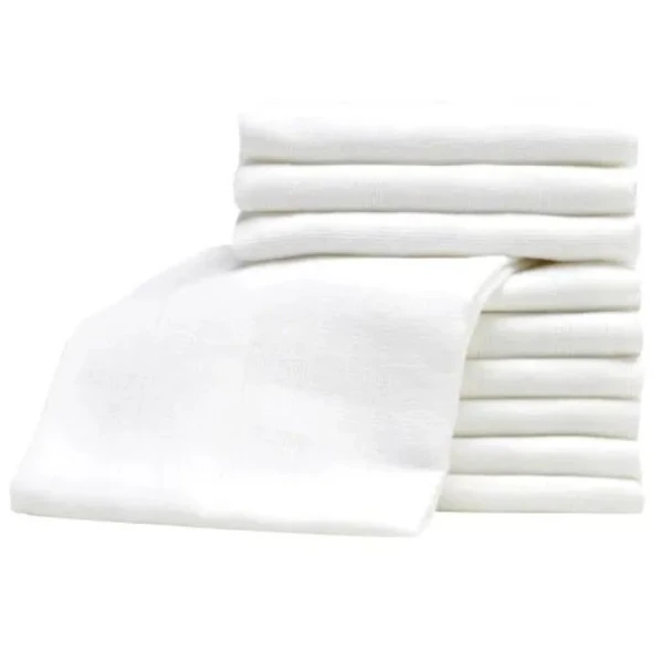 Bocioland, pieluchy tetrowe 115g/m2, białe, 70cmx80cm, 10 sztuk