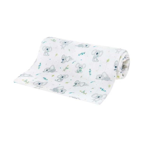 Bocioland, pieluszka bambusowa, koala, 30x30cm, 1 sztuka