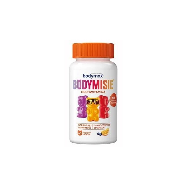 Bodymisie, żelki o owocowych smakach, po 3 roku życia, 60 sztuk