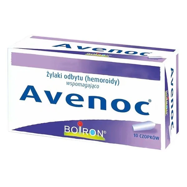 Boiron, Avenoc, czopki doodbytnicze, 10 sztuk
