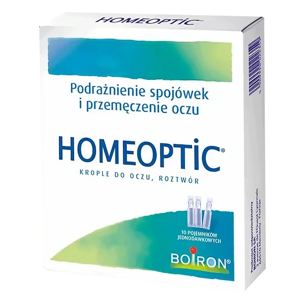 Boiron, Homeoptic, krople do oczu, 10 minimsów po 0,4ml